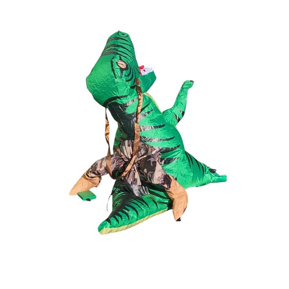 Tasanor Ride Raptor Costume Inflatable Halloween Dinosaur Dress Up Child 4-6 Yrs - Picture 3 of 10